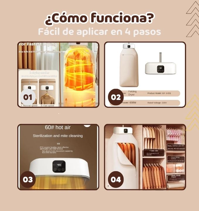 SECADORA DE ROPA PORTATIL