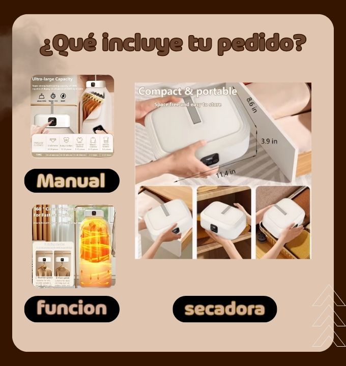 SECADORA DE ROPA PORTATIL