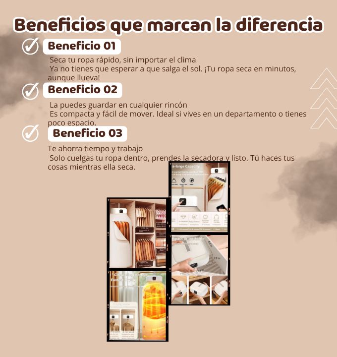 SECADORA DE ROPA PORTATIL